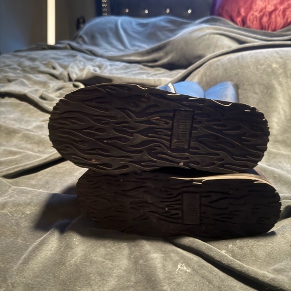 Black Platform Lace-Up demonia Boots - Picture 3 of 5